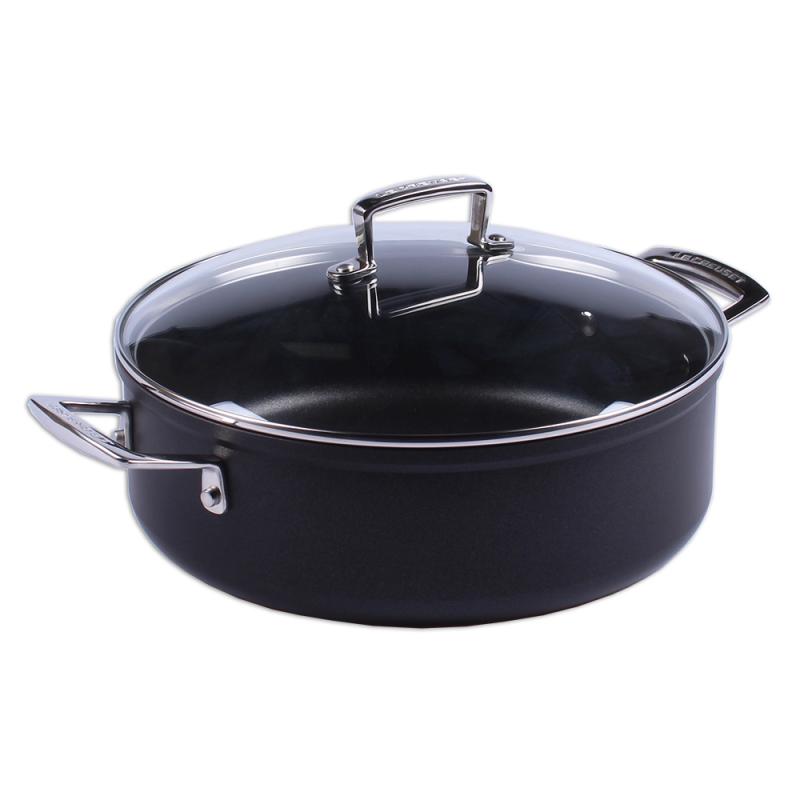 LE CREUSET Toughened Non-Stick Saute Pan with Glass Lid 28cm (51113280010500)