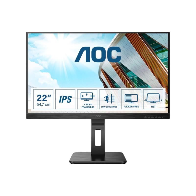 AOC (22P2Q) LED monitor 22&quot; (21 5&quot; AOC5&quot; AOC 5&quot; viewable)