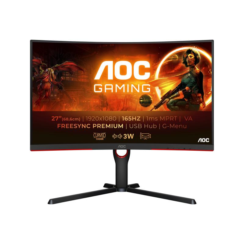 AOC Gaming C27G3U BK LED Monitor (C27G3U/BK)