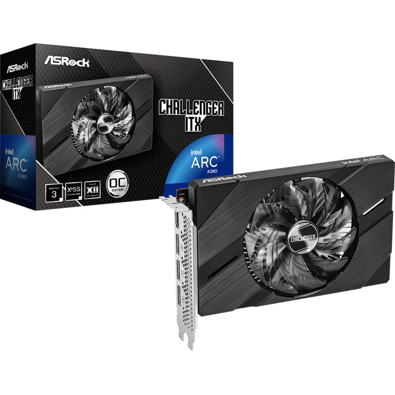 ASRock Intel Arc A380 Challenger ITX 6GB OC (90-GA3KZZ-00UANF) (90GA3KZZ00UANF)