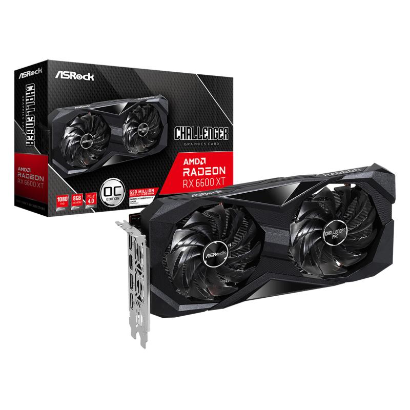 ASRock Radeon RX 6600 XT Challenger D 8GB OC (90-GA2TZZ-00UANF) (90GA2TZZ00UANF)
