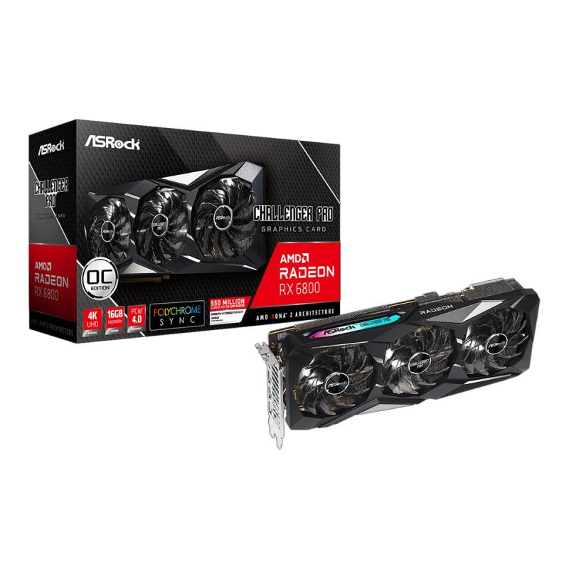 ASRock Radeon RX 6800 Challenger Pro 16G OC (90-GA29ZZ-00UANF) (90GA29ZZ00UANF)