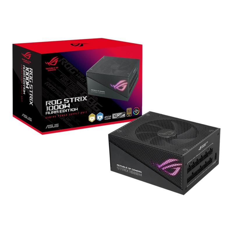 ASUS ROG-STRIX-1000G ROGSTRIX1000G Gold Aura Edition 1000W ATX 3 0 (90YE00P1-B0NA00) (90YE00P1B0NA00)