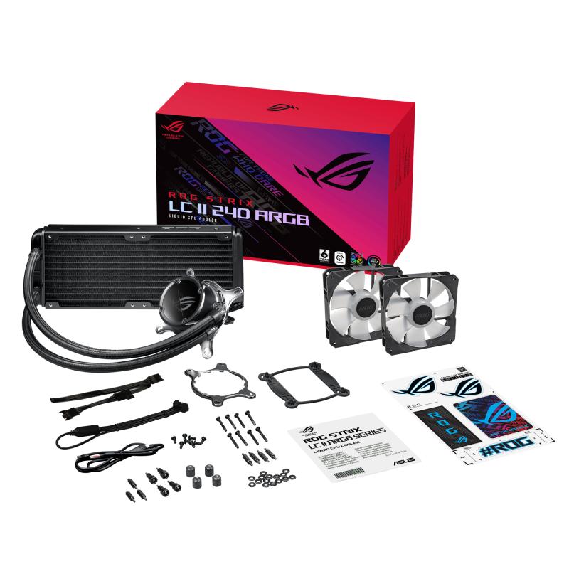 ASUS ROG STRIX LC II 240 ARGB Prozessor-Flüssigkeitskühlsystem ProzessorFlüssigkeitskühlsystem (90RC00E1-M0UAY0) (90RC00E1M0UAY0)