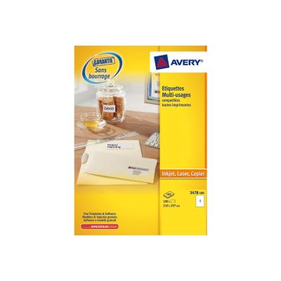 Avery Zweckform, Labels Avery 210 x 297mm, A4 (3478)