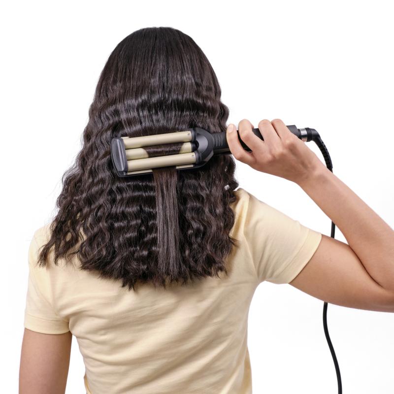 BaByliss Curling Iron Easy Waves gold black (C260E)