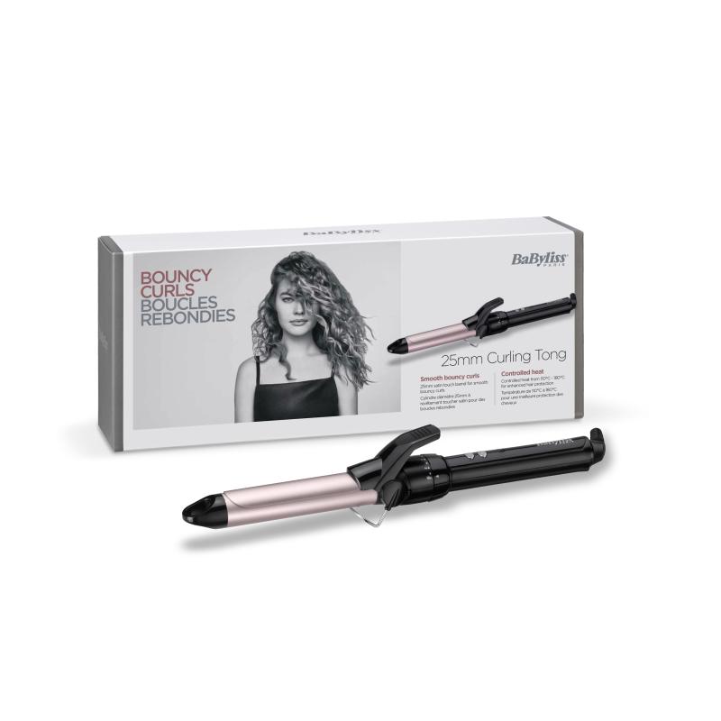 BaByliss Curling Tongs Pro 180 25mm black gold (C325E)