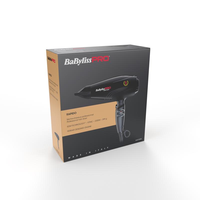 BaByliss Hair Dryer Pro Rapido black Schwarz (BAB7000IE)