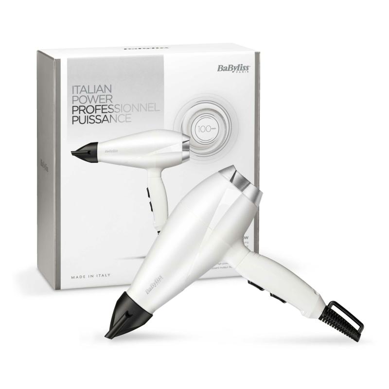 BaByliss Hair Dryer Speed Pro 2000W white (6704WE)