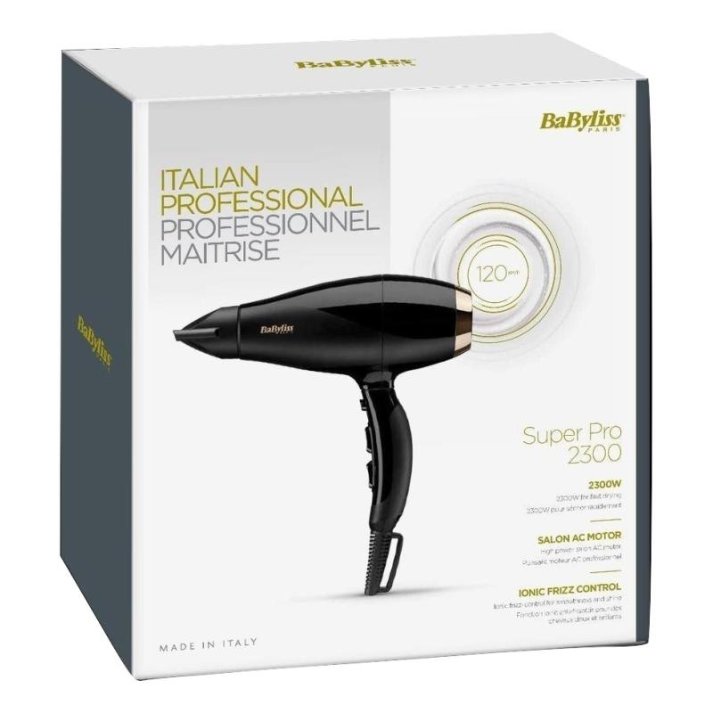BaByliss Hair Dryer Super Pro 2300 black Schwarz (6714E)