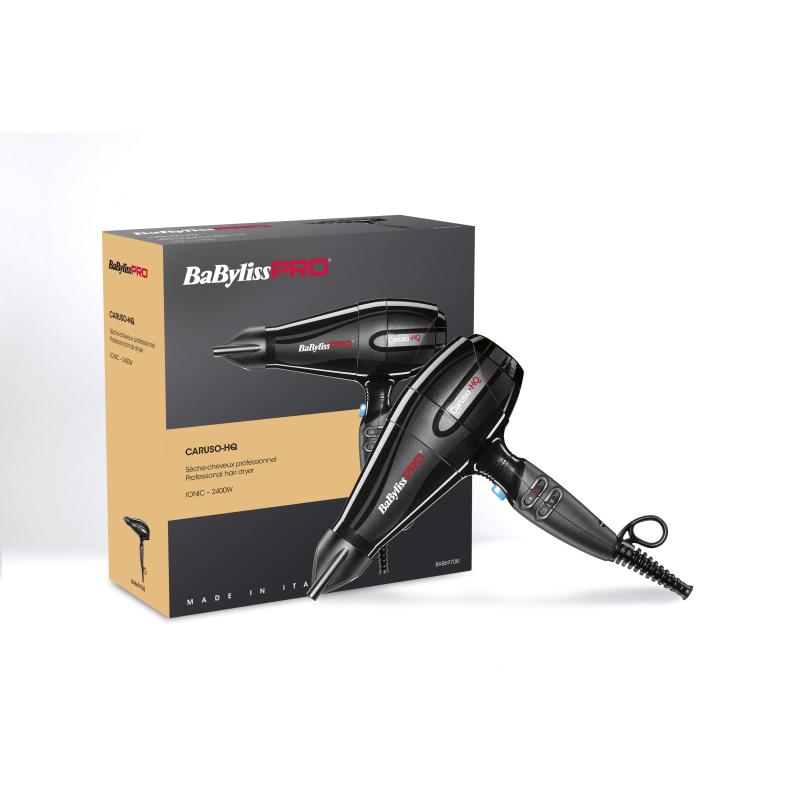 BaByliss Pro Hairdryer Caruso HQ black Schwarz (BAB6970IE)