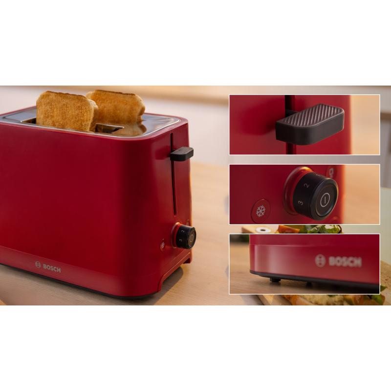 Bosch Toaster 2-Slice 2Slice red (TAT3M124)