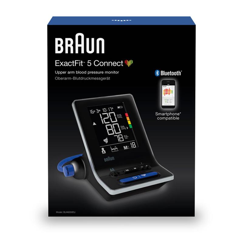 Braun Blood Pressure Monitor ExactFit 5 Connect (BUA6350EU) black Schwarz