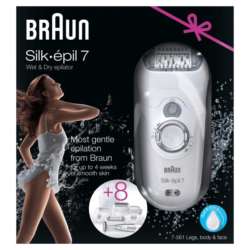 Braun Epilierer Silk-epil Silkepil 7 7-561 7561 Wet&Dry (183006)