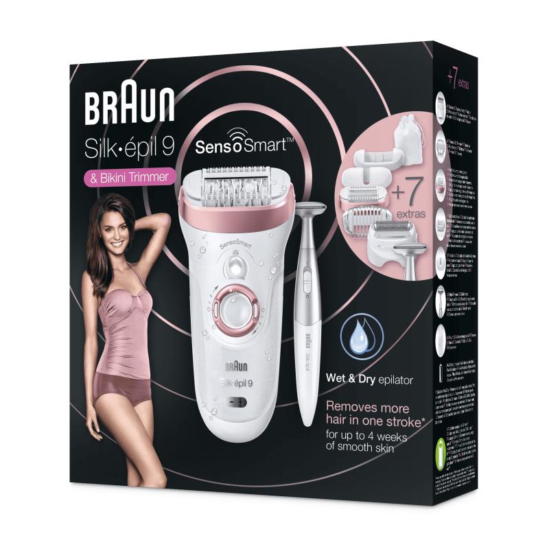 Braun Epilierer Silk-epil Silkepil 9-890 9890 SkinSpa SensoSmart (190325)