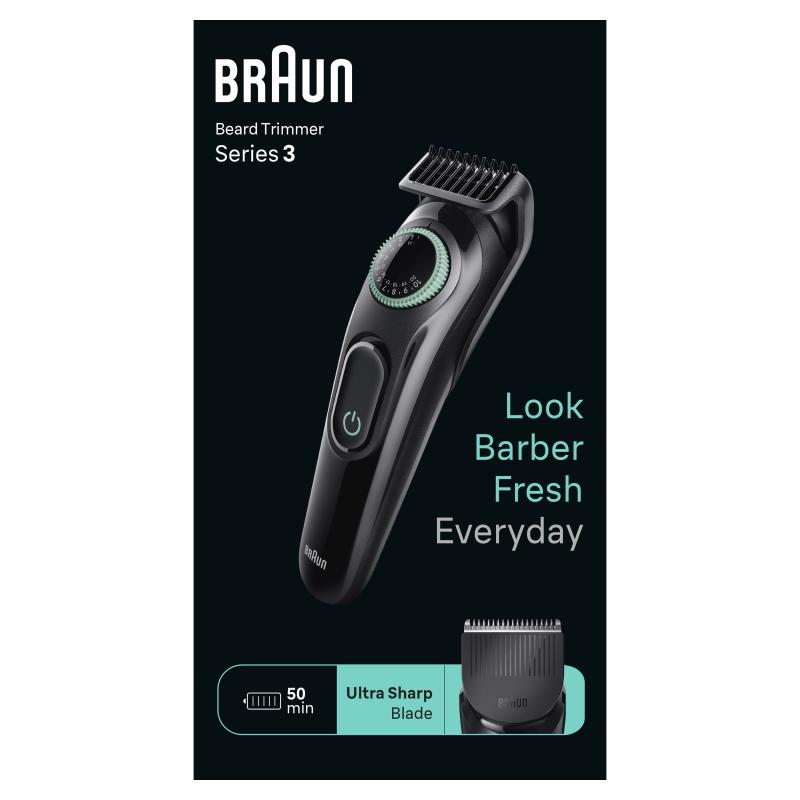 Braun Hair Clipper BT3421 Beardtrimmer black Schwarz (447917)