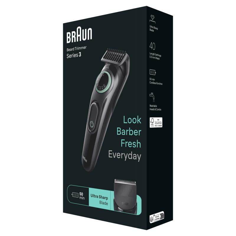 Braun Hair Clipper BT3421 Beardtrimmer black Schwarz (447917)