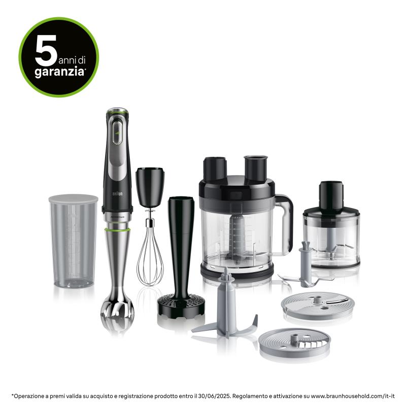 Braun Handblender Multiquick (MQ9187XLI) 1 200W Braun200W Braun 200W black Schwarz