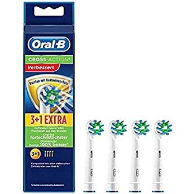 Braun Oral-B OralB Brushheads EB50-4 EB504 CrossAction 3+1 (207238)