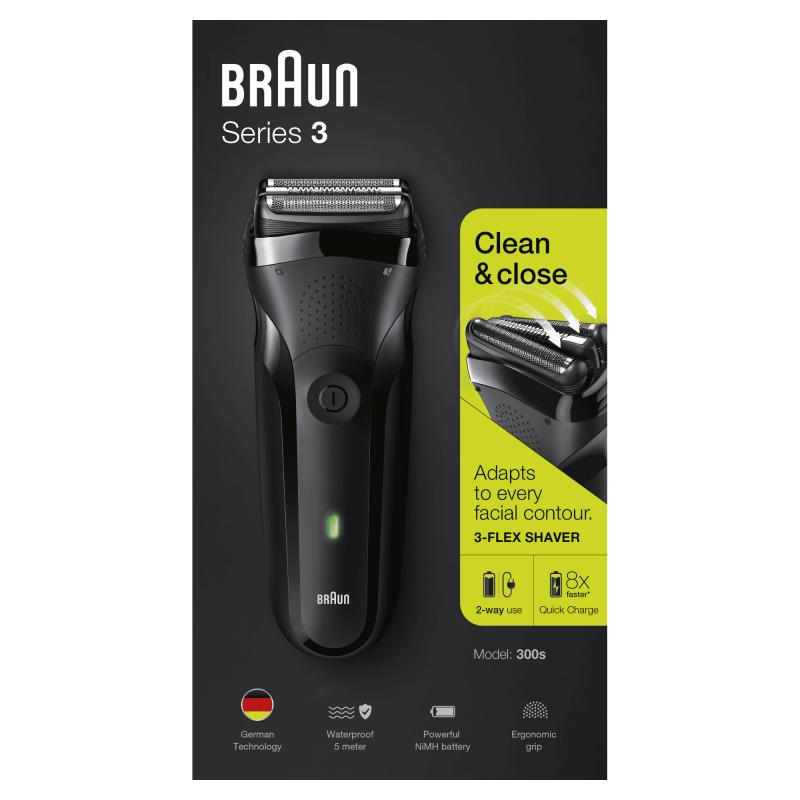 Braun Shaver Series 3 300s black Schwarz (163305)