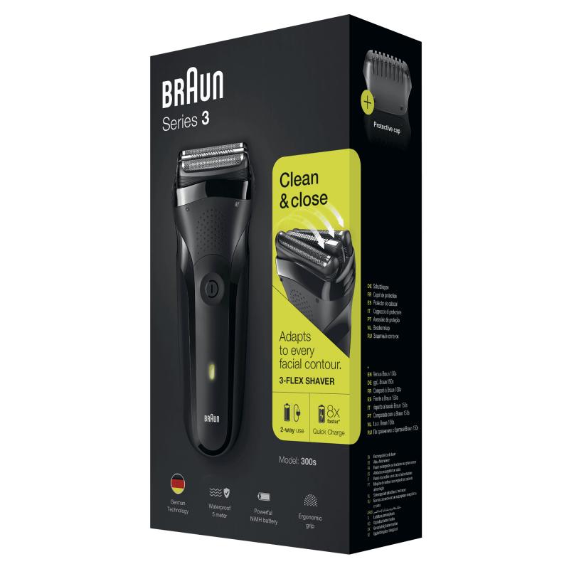 Braun Shaver Series 3 300s black Schwarz (163305)
