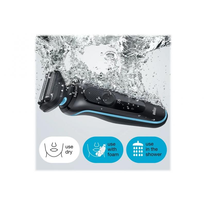 Braun Shaver Series 5 50-M1200s 50M1200s Wet&Dry black blue (287605)