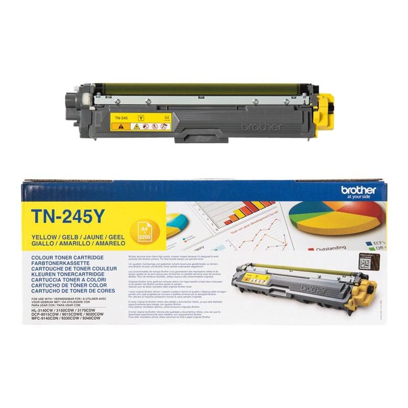 Brother Cartridge TN-245 TN245 Yellow Gelb 2,2k (TN245Y)