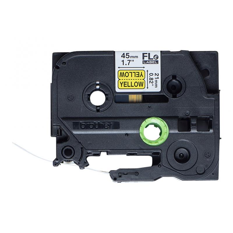 Brother Etikettenfähnchen FLe-6511 FLe6511 Yellow Black (FLE6511)