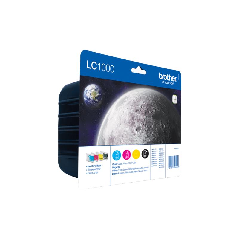 Brother Ink LC 1000 Rainbow Blister mit Alarm (LC1000VALBPDR)