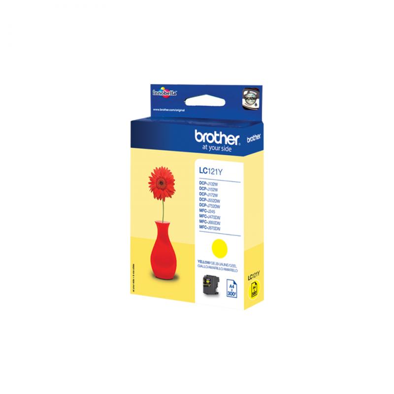 Brother Ink LC 121 Yellow Gelb 0,3k (LC121Y)