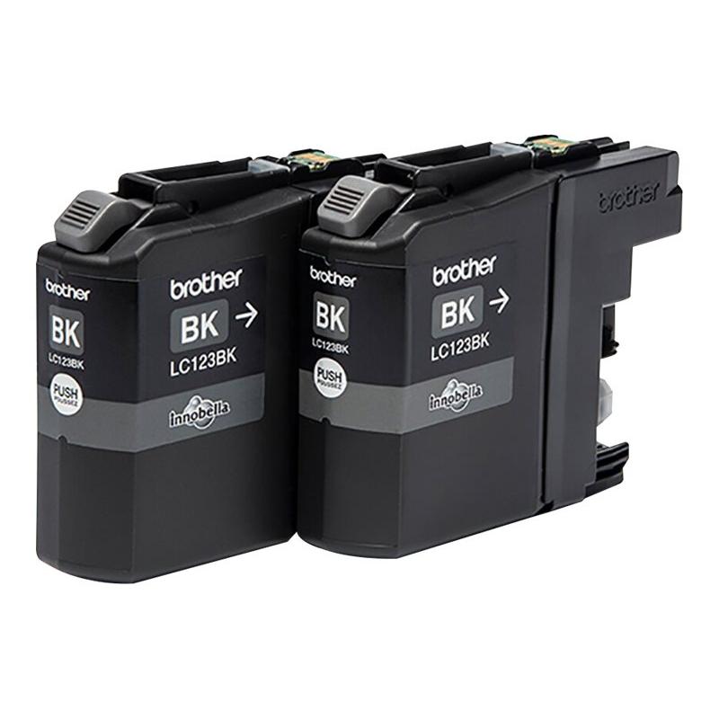 Brother Ink LC 123 Black Schwarz Twin-Pack TwinPack (LC123BKP2DR)