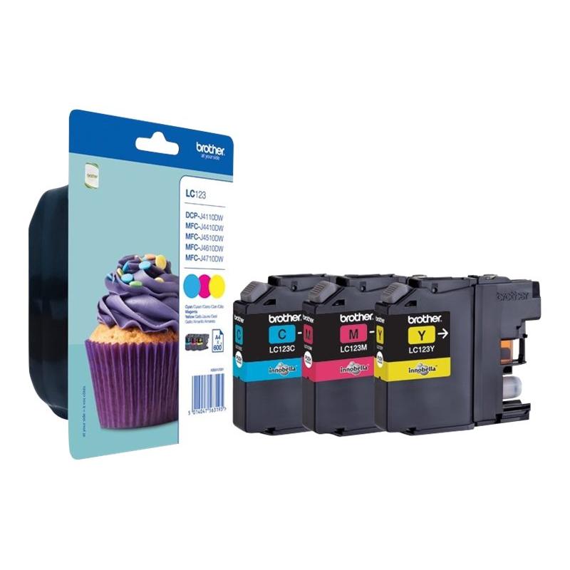 Brother Ink LC 123 Color-Pack ColorPack (LC123RBWBPDR)