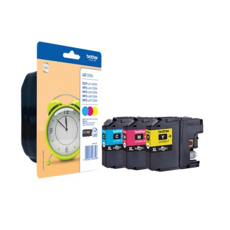 Brother Ink LC 125XL Rainbow-Pack RainbowPack (LC125XLRBWBPDR)
