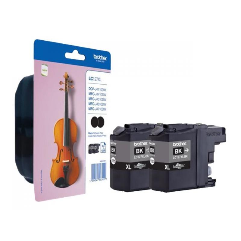Brother Ink LC 127XL Black Schwarz Twin-Pack TwinPack (LC127XLBKBP2DR)