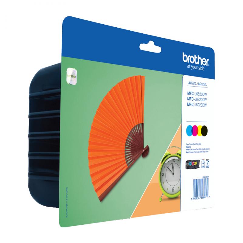 Brother Ink LC 129XL Rainbow-Pack RainbowPack (LC129XLVALBPDR)