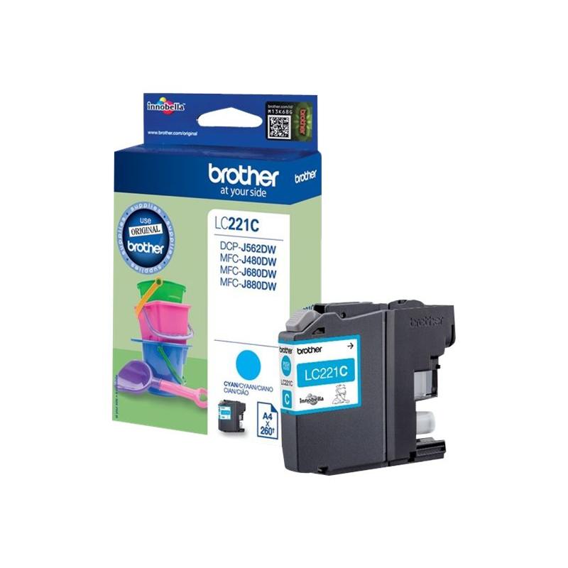 Brother Ink LC 221 Cyan 0,26k (LC221C)