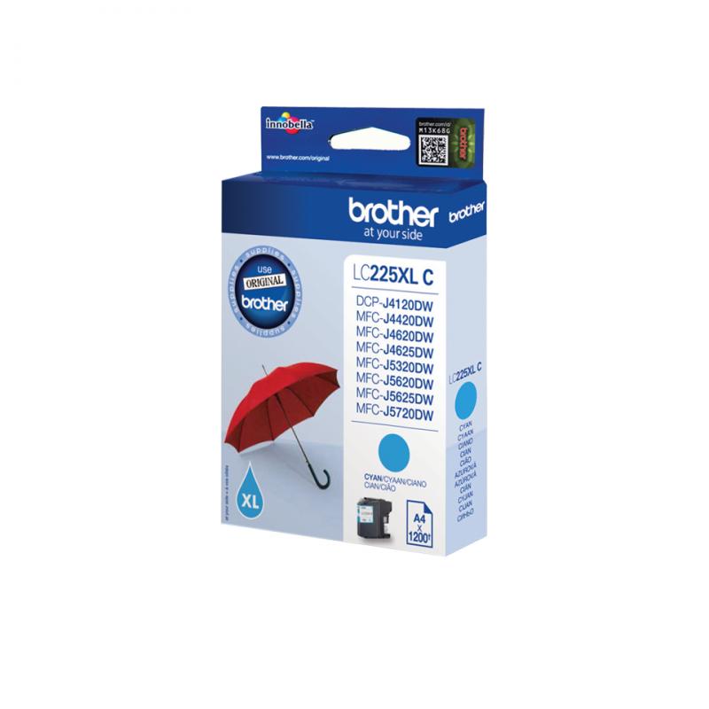 Brother Ink LC 225XL Cyan 1,2k (LC225XLC)