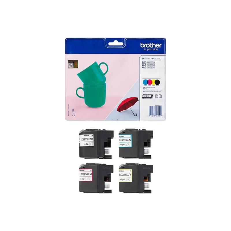 Brother Ink LC 227XL Rainbow-Pack RainbowPack (LC227XLVALBPDR)