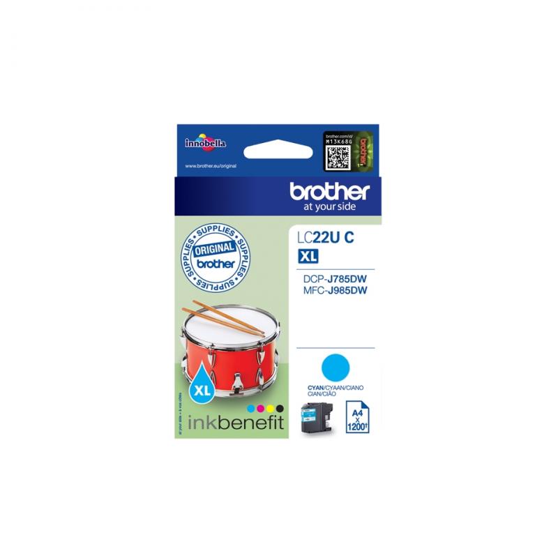 Brother Ink LC 22U Cyan 1,2k (LC22UC)