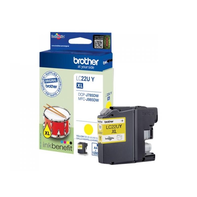 Brother Ink LC 22U Yellow Gelb 1,2k (LC22UY)