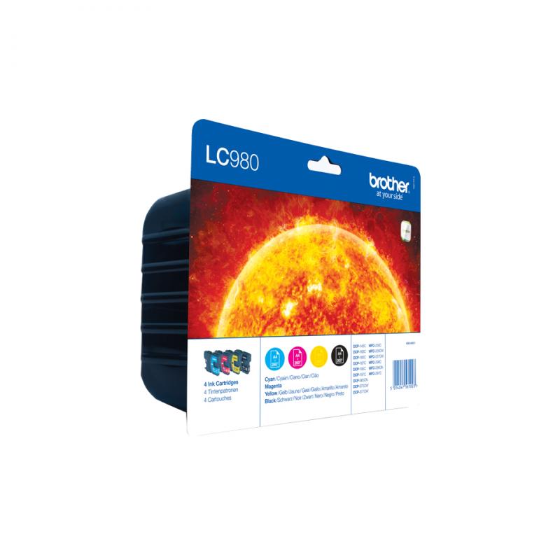 Brother Ink LC 980 Rainbow-Pack RainbowPack (LC980VALBPDR)
