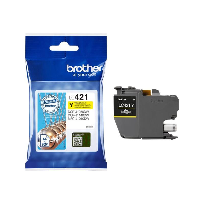 Brother Ink LC421 Yellow Gelb (LC421Y)