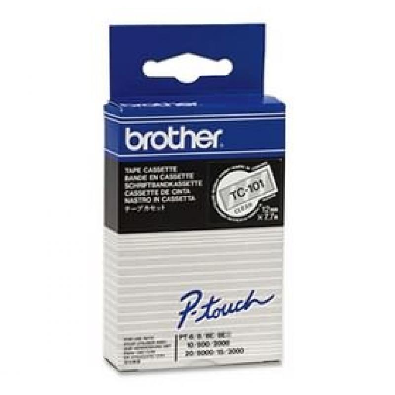 Brother TC-Schriftbandkassette TCSchriftbandkassette TC-101 TC101 Transparent Black (TC101)