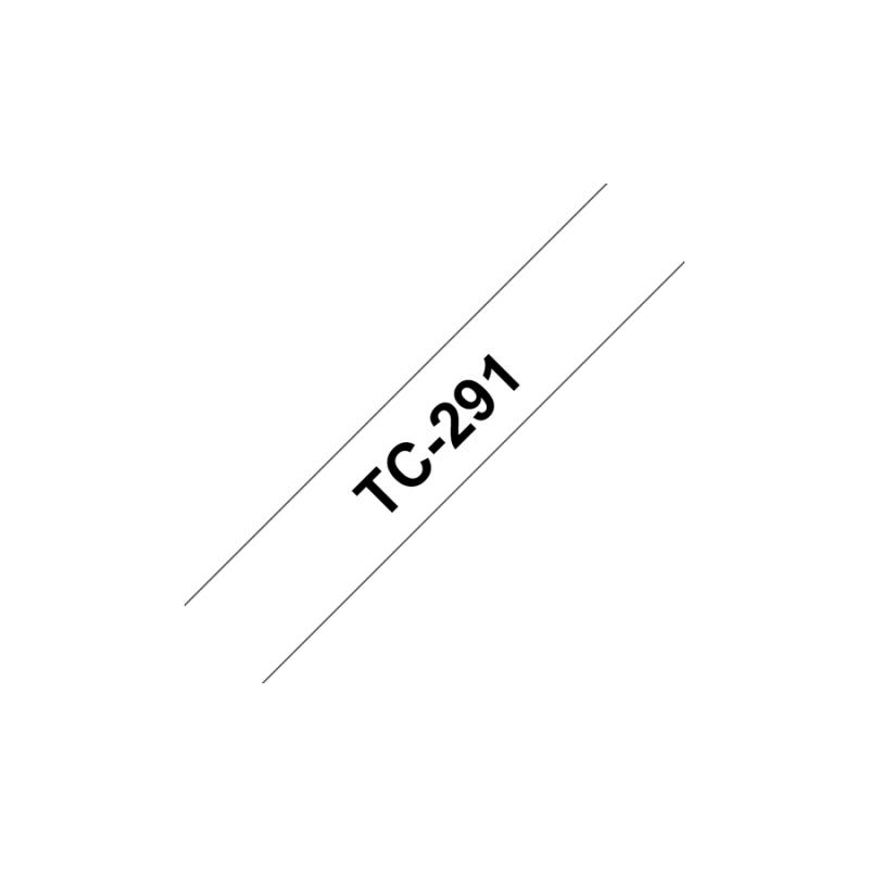 Brother TC-Schriftbandkassette TCSchriftbandkassette TC-291 TC291 White Black (TC291)