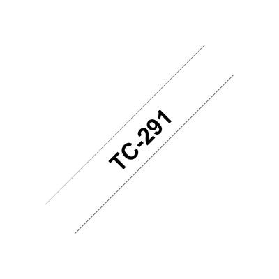 Brother TC-Schriftbandkassette TCSchriftbandkassette TC-291 TC291 White Black (TC291)