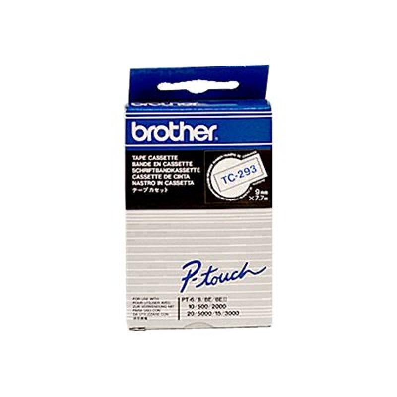 Brother TC-Schriftbandkassette TCSchriftbandkassette TC-293 TC293 White Blue (TC293)