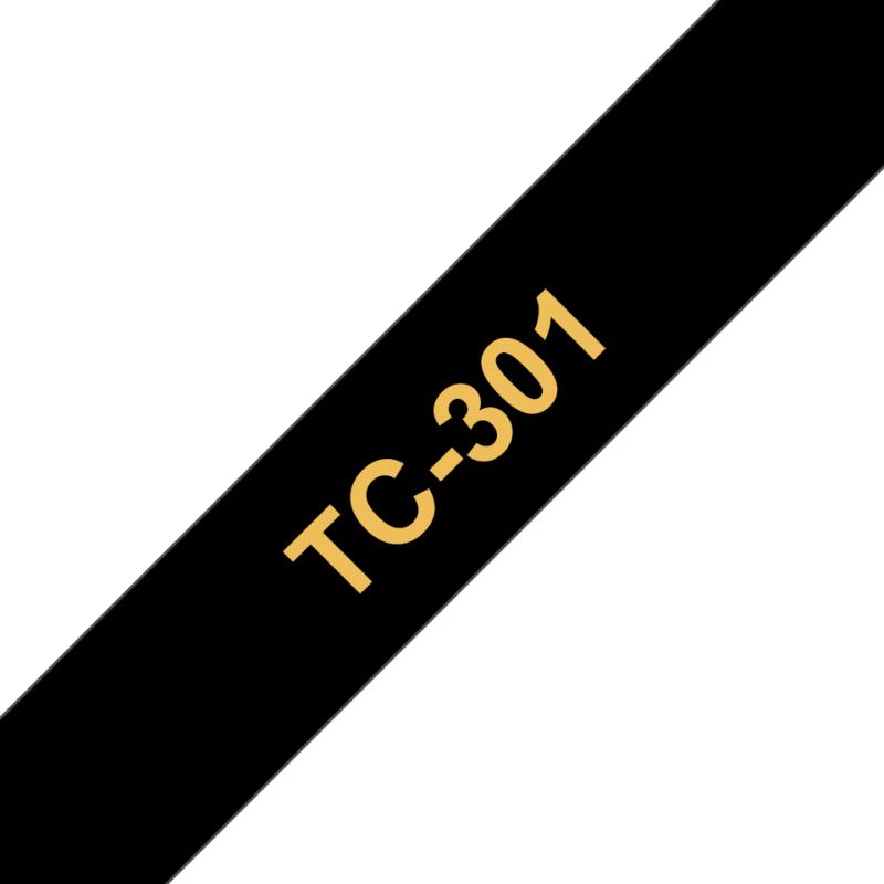 Brother TC-Schriftbandkassette TCSchriftbandkassette TC-301 TC301 Black Gold (TC301)