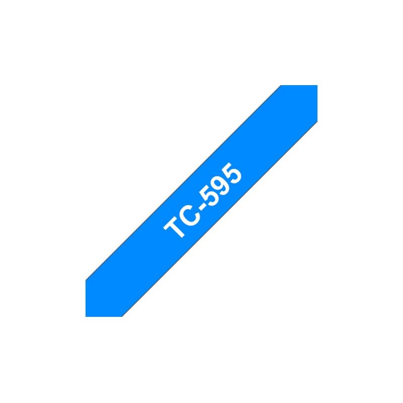 Brother TC-Schriftbandkassette TCSchriftbandkassette TC-595 TC595 Blue White (TC595)
