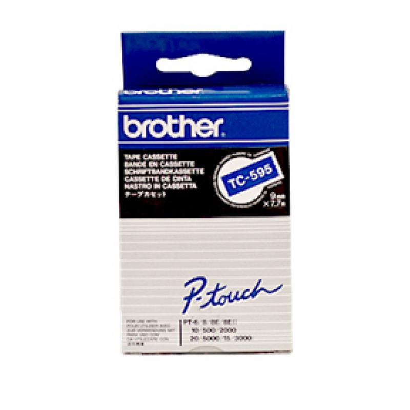 Brother TC-Schriftbandkassette TCSchriftbandkassette TC-595 TC595 Blue White (TC595)