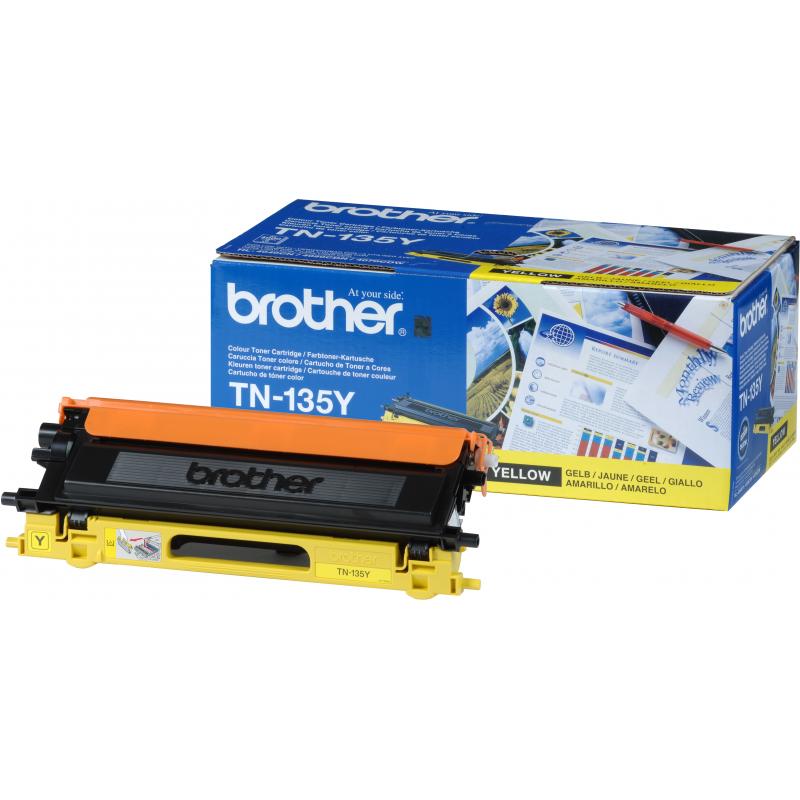Brother Toner TN-135 TN135 Yellow Gelb 4k (TN135Y)